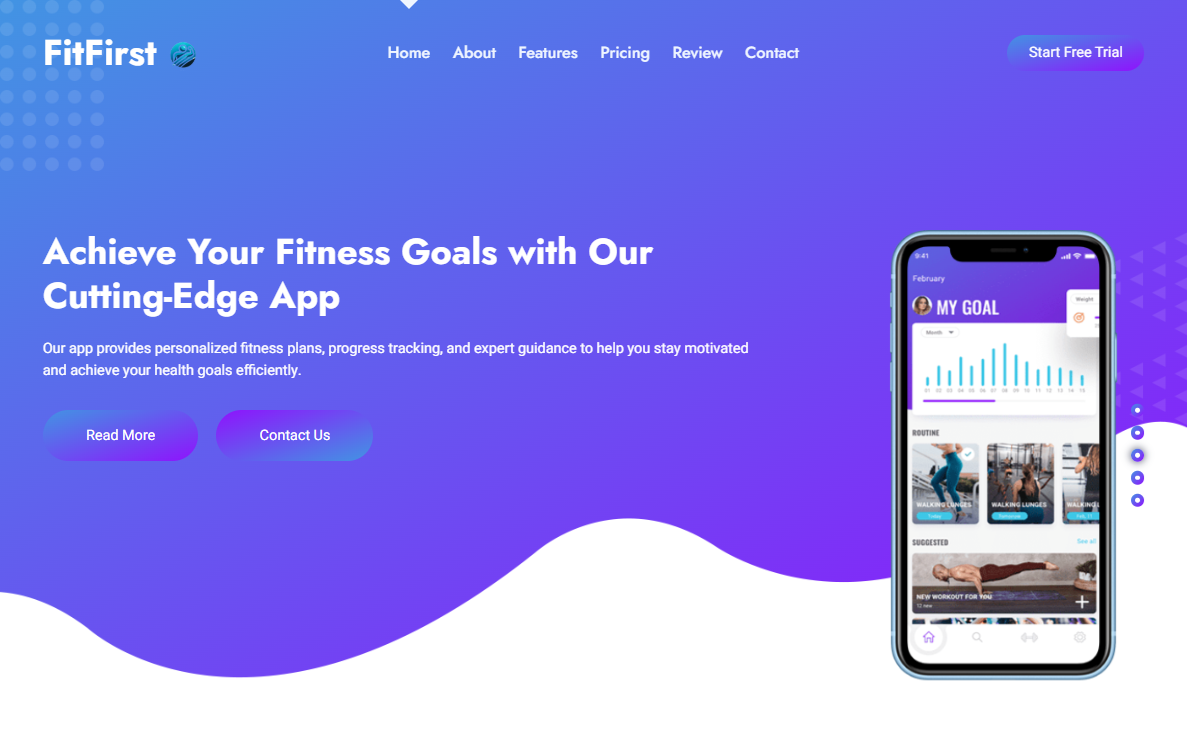 FitFirst Fitness App